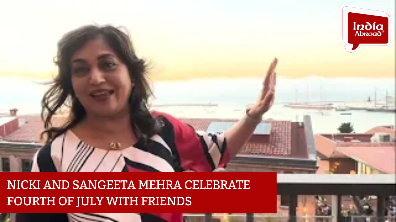 Nicki and Sangeeta Mehra celebrate Fourth of July with friends